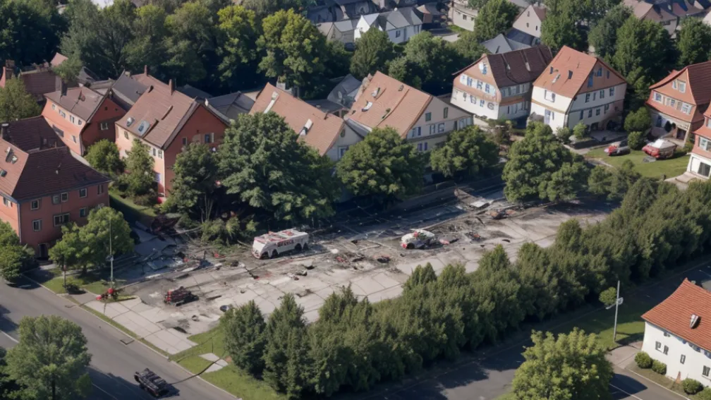 В Германии легкомоторный самолет рухнул на жилой дом: экстренные службы проводят масштабную операцию