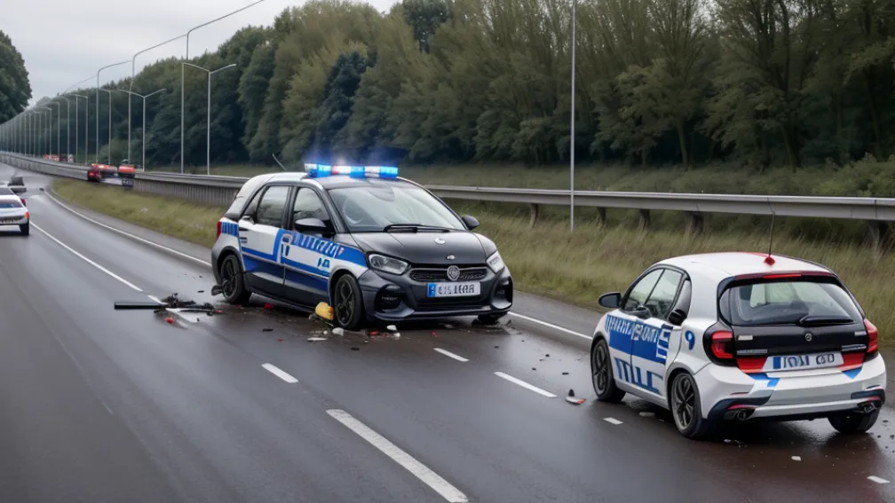 Полицейская погоня на автобане в Германии: водитель без прав устроил ДТП и выезжал на "встречку"