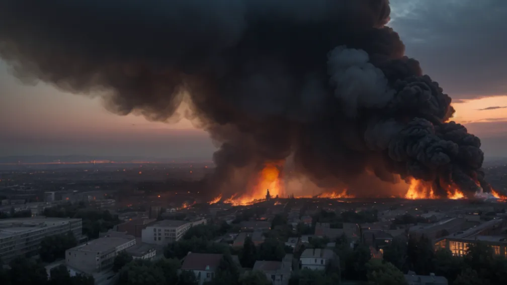 Крупный пожар в Бохуме: Дискотека «Rouge» полностью уничтожена