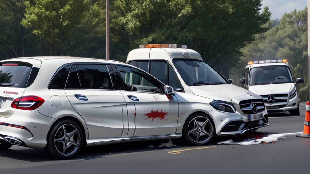 В Ульме 86-летняя женщина на Mercedes врезалась в стену и тяжело пострадала