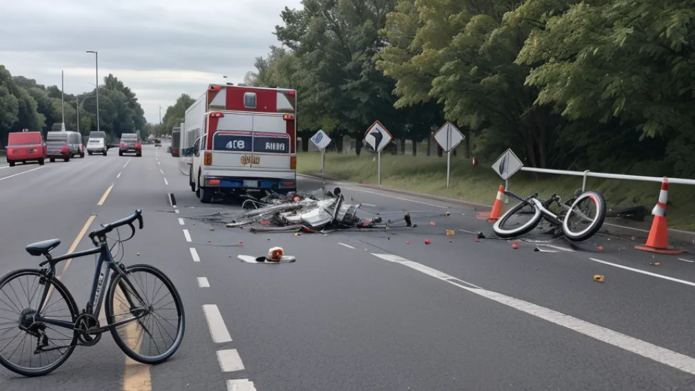 Во Фрайбурге велосипедистка упала и получила тяжелые травмы