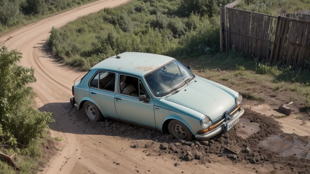 Авария в Германии: 88-летняя женщина на VW врезалась в столб на полевой дороге