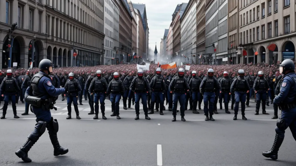 Глава профсоюза полиции Германии о протестах: "Они выступают против наших ценностей и против Германии"