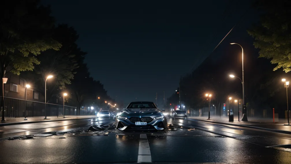 Авария в Берлине: 21-летний водитель разбил арендованный 625-сильный BMW M8 на тротуаре