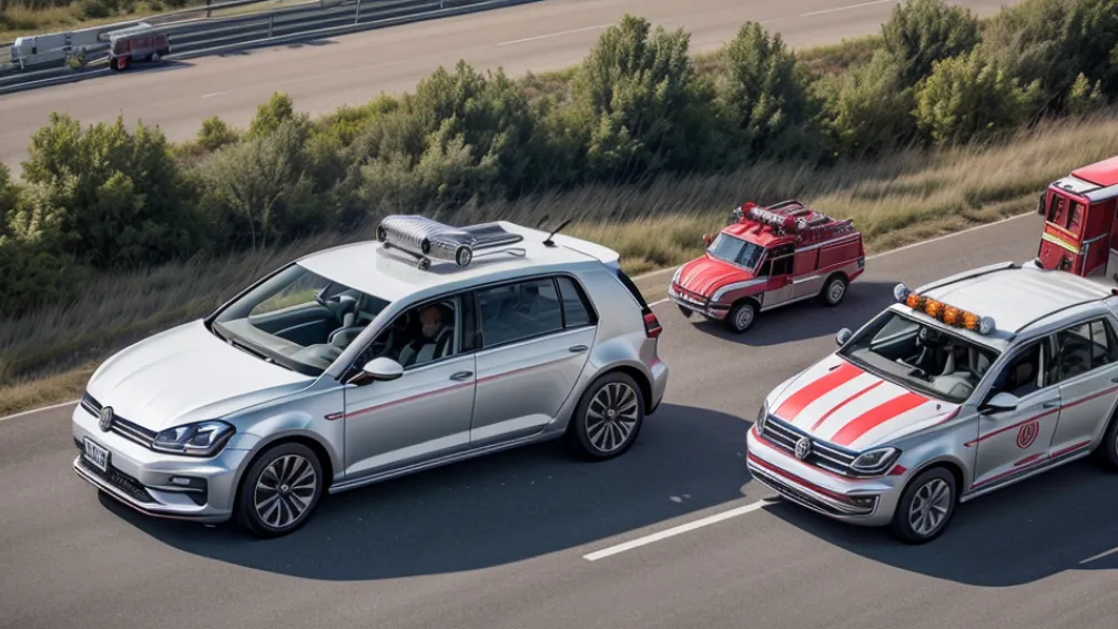 В Германии VW Golf с подростками перевернулся после превышения скорости: пятеро пострадали