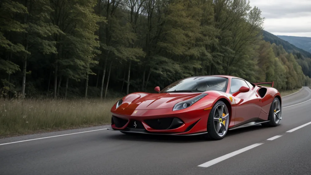 Дорогой Ferrari сгорел дотла после страшной аварии в Баварии: двое пострадавших