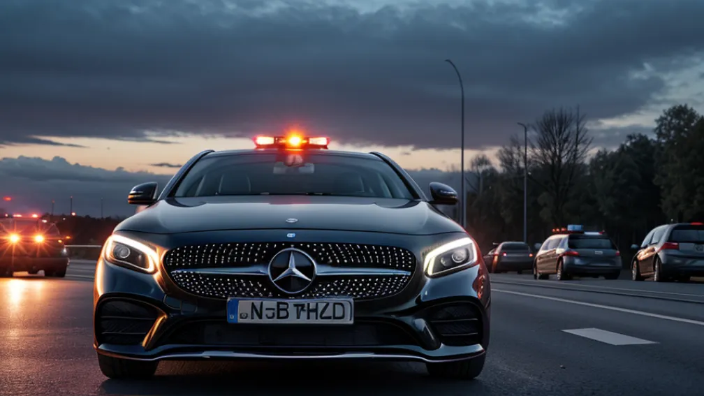 В Германии задержали пьяного водителя Mercedes: 1,7 промилле в крови