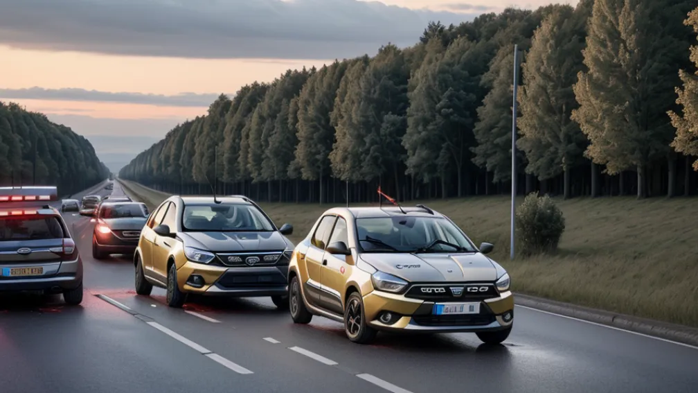 ДТП в Германии: двое пострадавших при столкновении Dacia и Ford