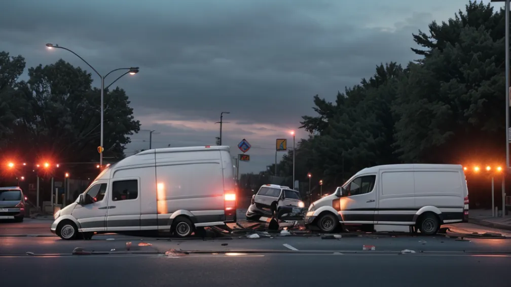 В Германии скорая помощь столкнулась с Mercedes Sprinter на перекрестке во Франкентале