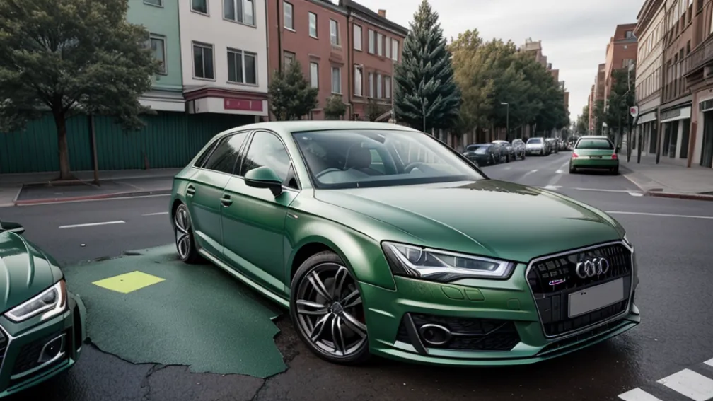 В немецком Крефельде упавшая бутылка повредила автомобиль Audi: полиция ищет свидетелей