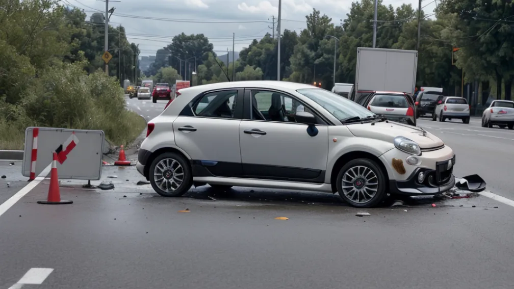 В Германии: Водитель Fiat не заметила мотоциклистку – серьезное ДТП в Энгдене