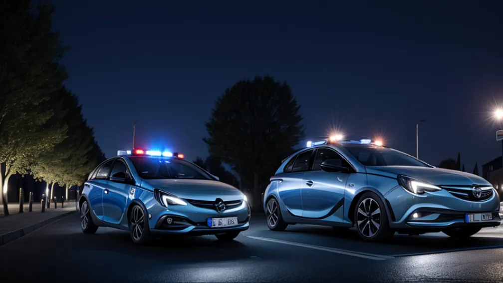 Пьяный водитель Opel без прав задержан полицией в Германии