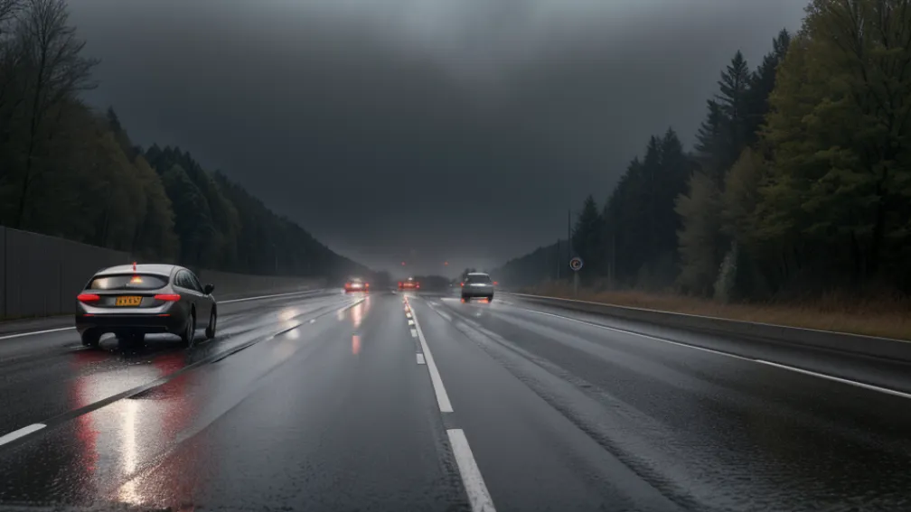 ДТП на A81 из-за аквапланирования: ущерб более 80 000 евро