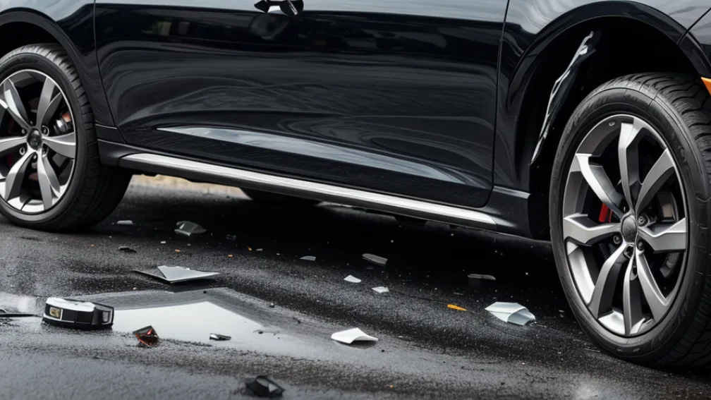 В Германии обворовали BMW 3 серии: воры разбили стекло и сняли руль, радио и другие детали