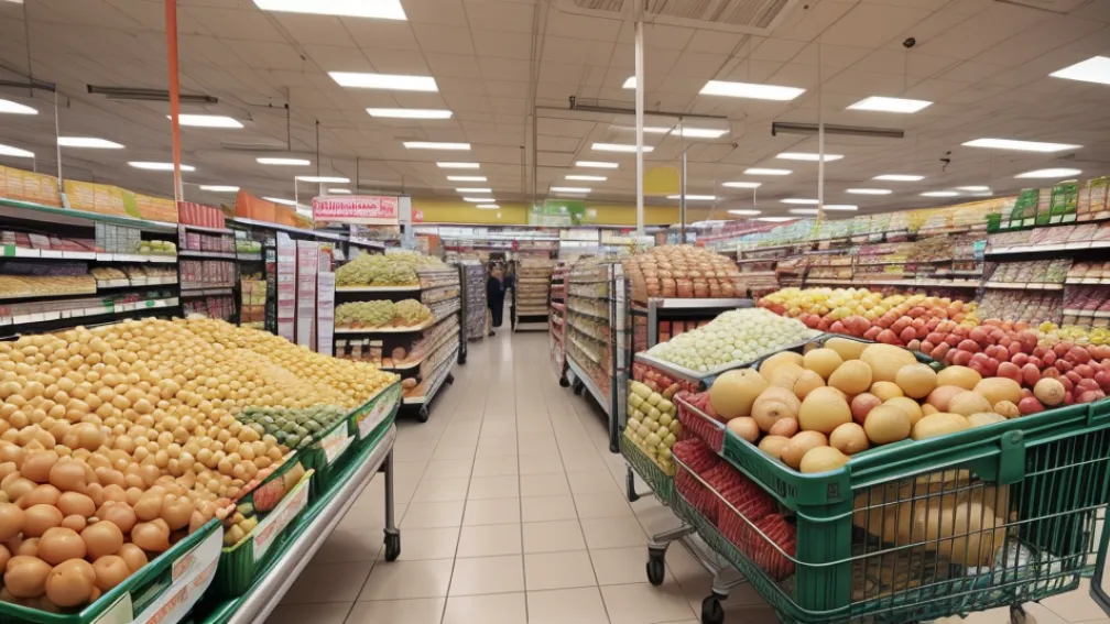 В немецком Вильгельмсхафене женщина пыталась вынести продукты из супермаркета в детской коляске