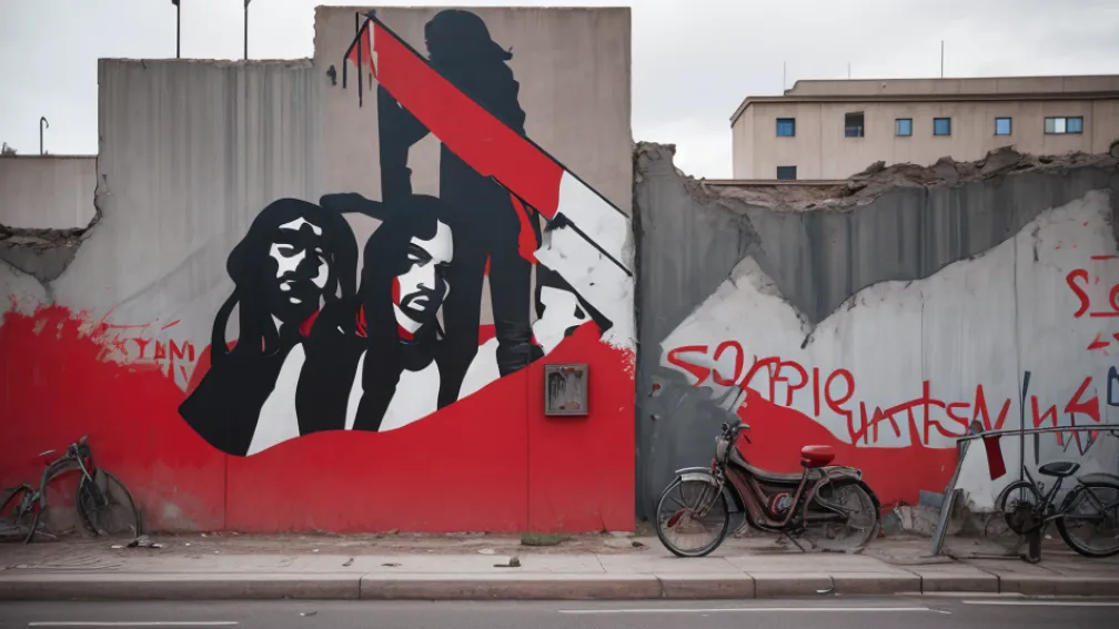 В Берлине осквернили знаменитое граффити «Братский поцелуй» на East Side Gallery