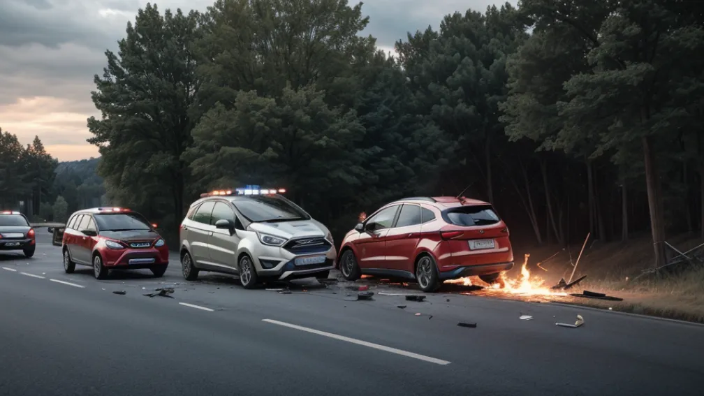 Серьезное ДТП в Германии: Молодой водитель спровоцировал аварию на перекрестке, есть тяжело пострадавший
