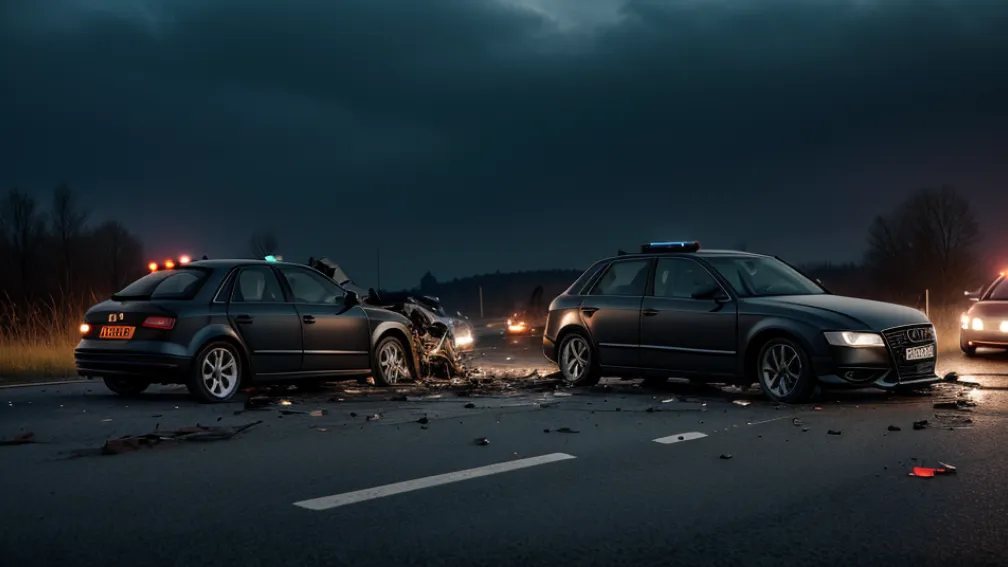Смертельное ДТП в Германии: Audi врезался в скутер, погибла 17-летняя девушка