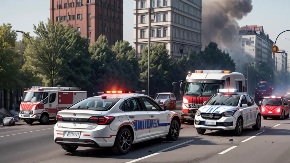 Серьезное ДТП в Любеке: BMW врезался в грузовик, водитель получил тяжелые травмы