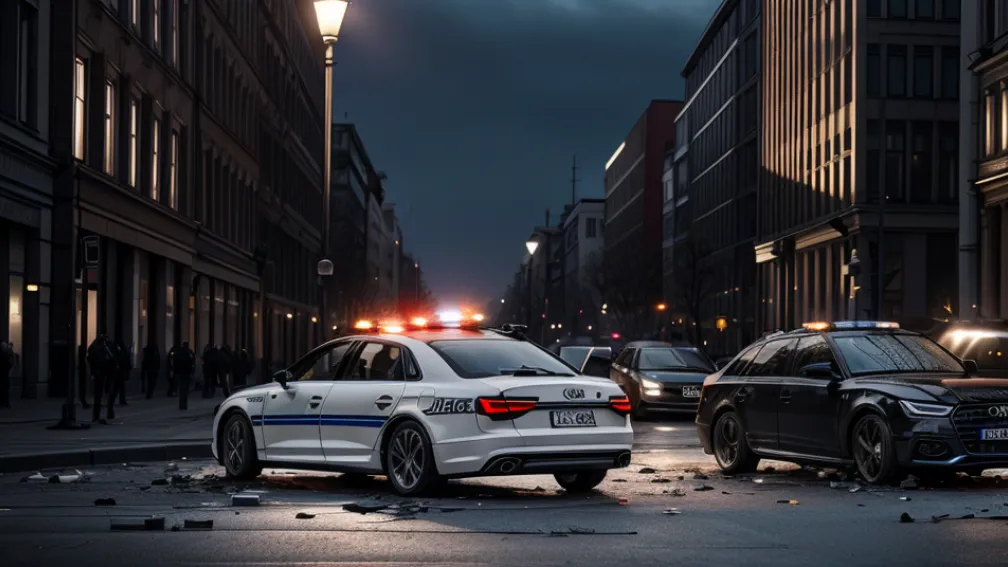 В Берлине 17-летний водитель Audi устроил погоню и протаранил полицию: двое полицейских ранены