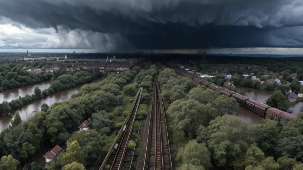 Шторм парализовал Берлин: остановлен S-Bahn, закрыта ж/д магистраль на Гамбург, есть пострадавшие