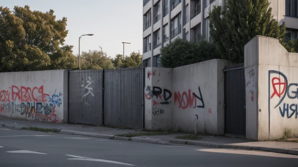 В Дармштадте задержан подросток за политическое граффити