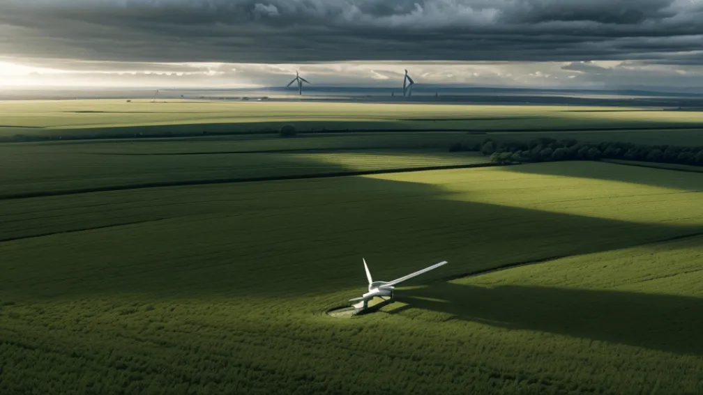 В Германии рухнула 125-метровая ветряная турбина: обломки разлетелись по полю