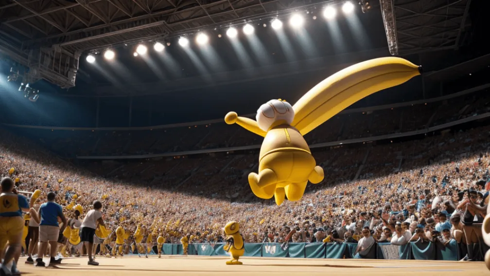 Маскот-банан бросил ребенка на пол во время шоу НФЛ: курьезный инцидент на матче