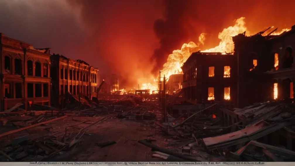 Масштабный пожар в Японии: Огонь уничтожил целый район Оиты, сотни зданий разрушены