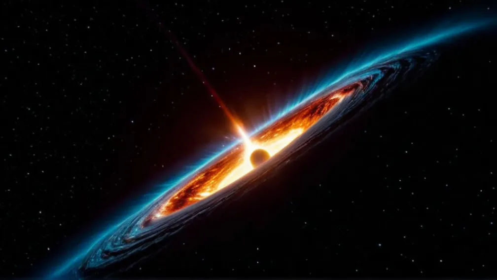 Космический фейерверк: Черная дыра затмила 10 триллионов Солнц