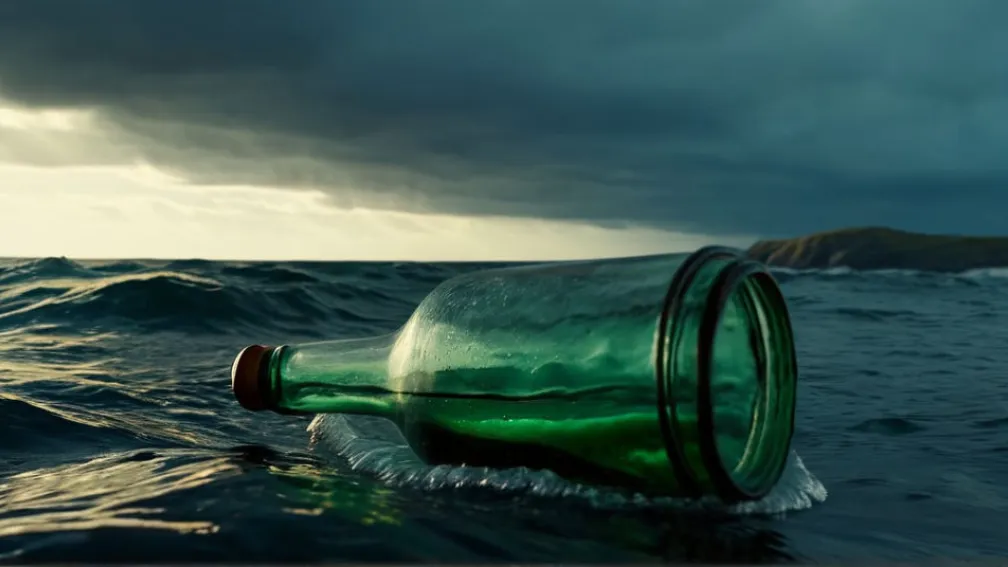 Необычная находка на побережье Германии: послание в бутылке с прахом британки