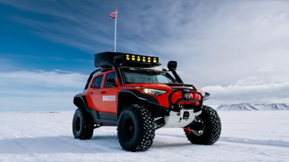 Высокие технологии в Арктике: электромобиль с ИИ спасает белых медведей