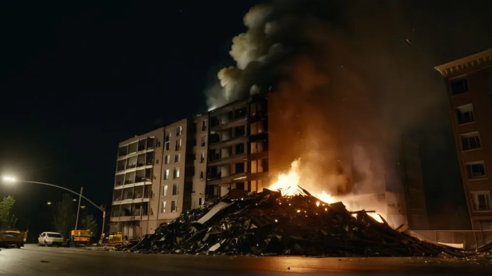 Пожар в Оффенбахе: Свалка крупногабаритного мусора загорелась у жилого дома, ущерб 30 000 евро