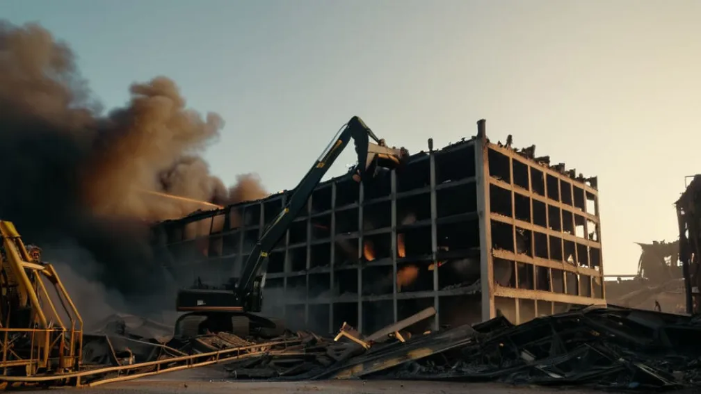 Дрезден: Снос сгоревших руин бывшей Государственной оперетты начался