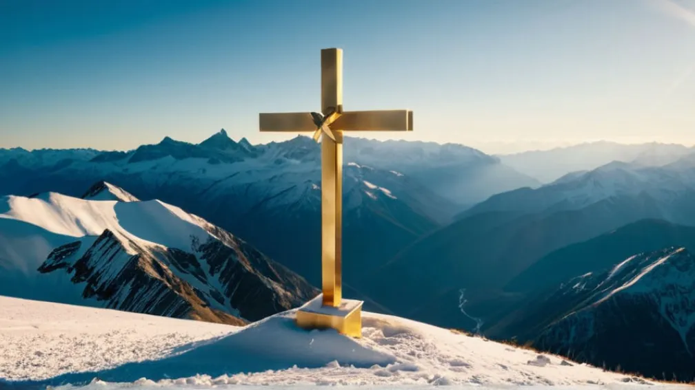 Золотой Крест на Вершине Цугшпитце, Символ Германии, Демонтирован для Реставрации После Актов Вандализма