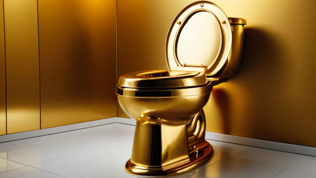 Золотой унитаз Маурицио Каттелана "Америка" выставлен на аукцион Sotheby's за $10 миллионов