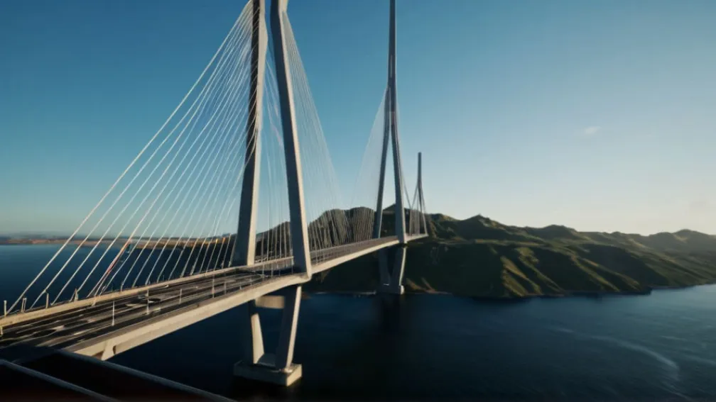 В Китае Открыт Рекордный 10-Километровый Мост, Совмещающий Авто- и Железнодорожное Движение