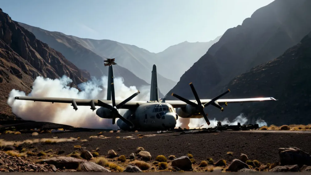 Военный самолет С-130 с 20 людьми на борту потерпел крушение в Грузии