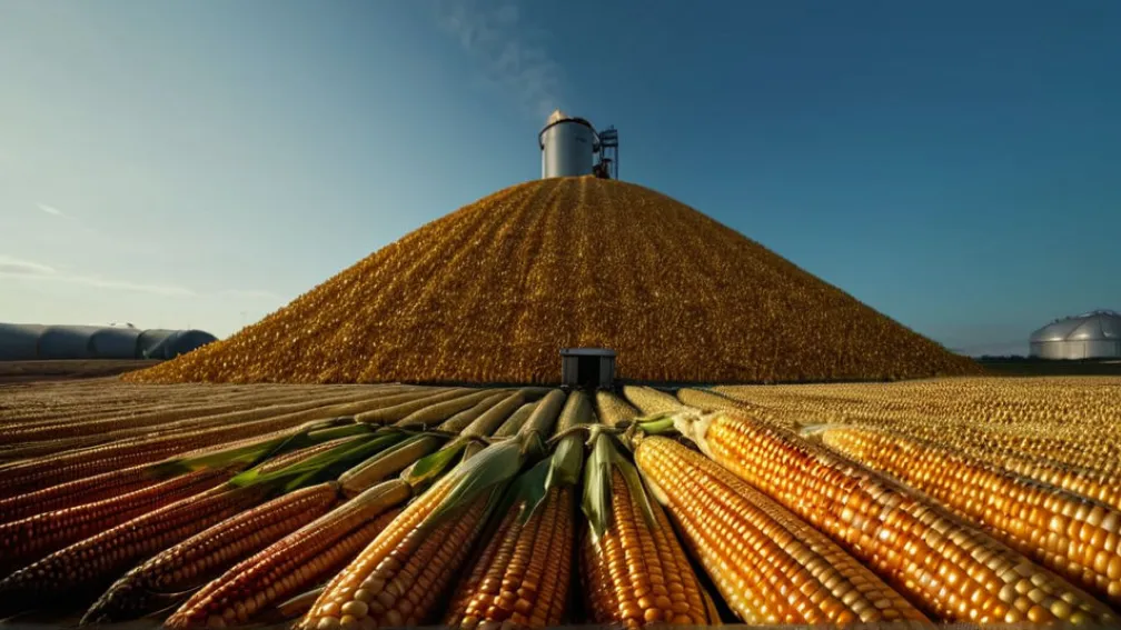 В Германии возведен гигантский «кукурузный Эверест» для производства биогаза