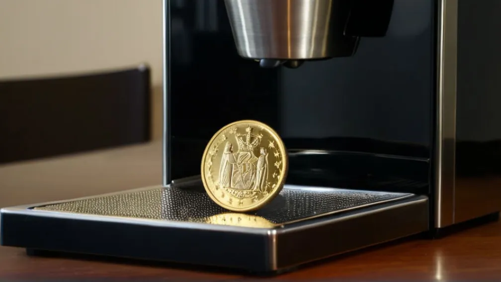 Мюнхенец обнаружил редкую монету из Сан-Марино в кофейном автомате
