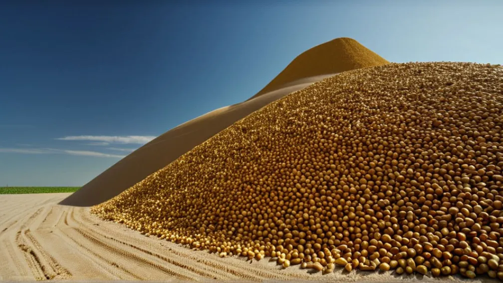 Рекордный урожай кукурузы в Германии: Гигантская гора зерна обеспечит биотопливом 900 кругосветных поездок