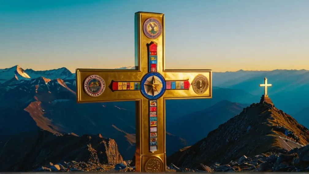 Вершина Цугшпитце: Крест демонтирован из-за наклеек туристов, требуется реставрация