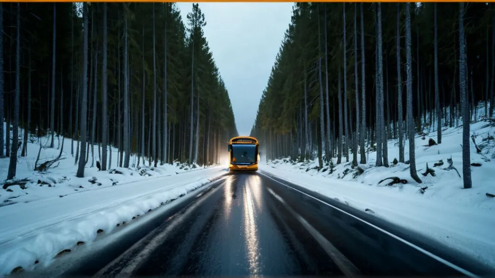 В Швеции произошло серьезное ДТП: Автобус с немецкими студентами Erasmus перевернулся на заснеженной дороге