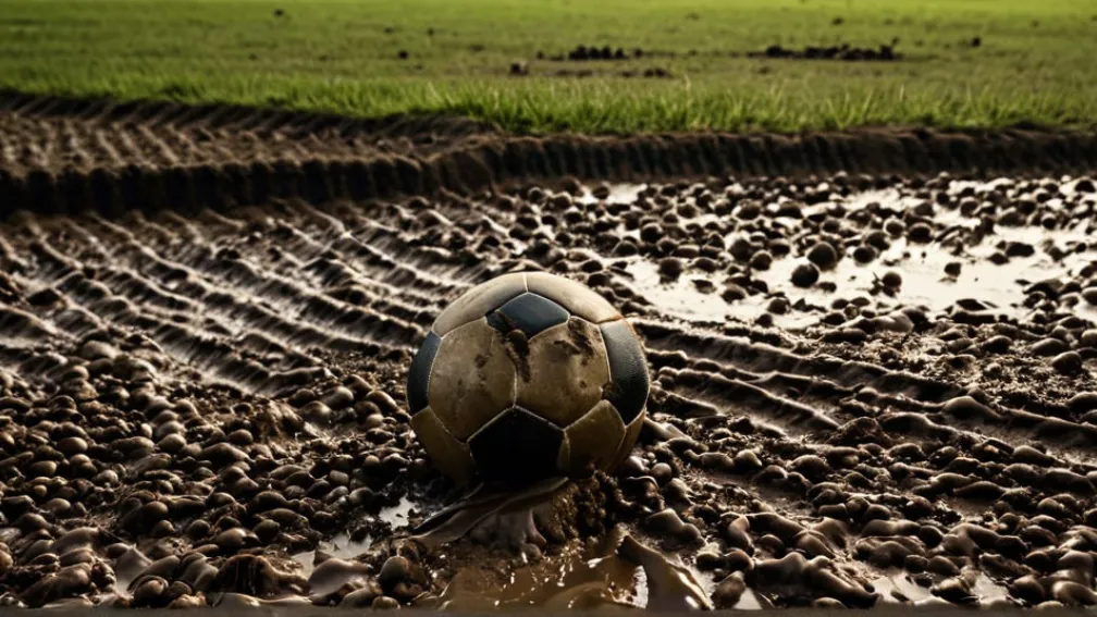 Робот-газонокосилка превратил футбольное поле в «болото» в Германии