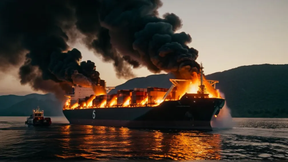 Горящий танкер в Измаиле: угроза взрыва и эвакуация на Дунае