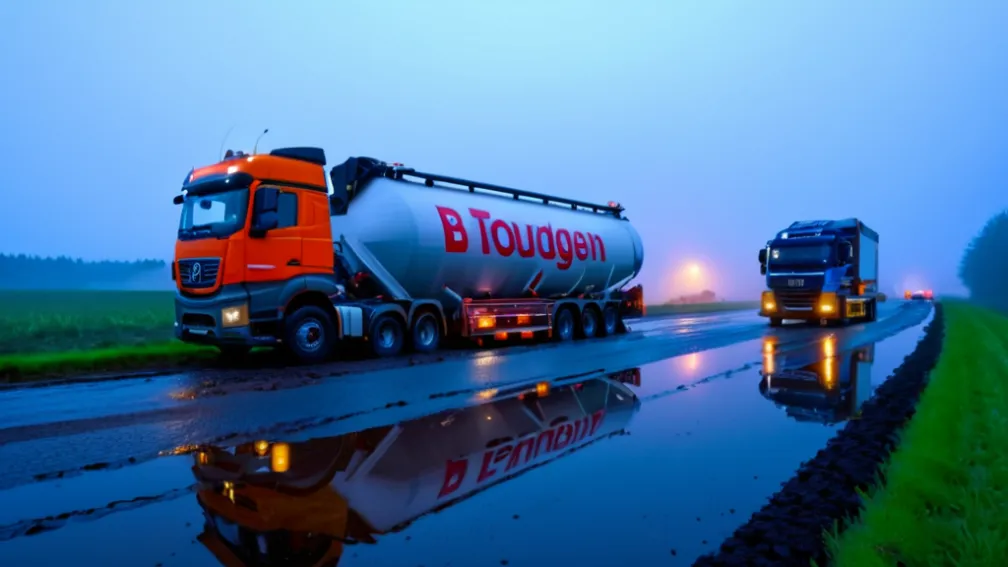 Пьяный водитель газовоза с более чем 2 промилле алкоголя попал в ДТП в Германии