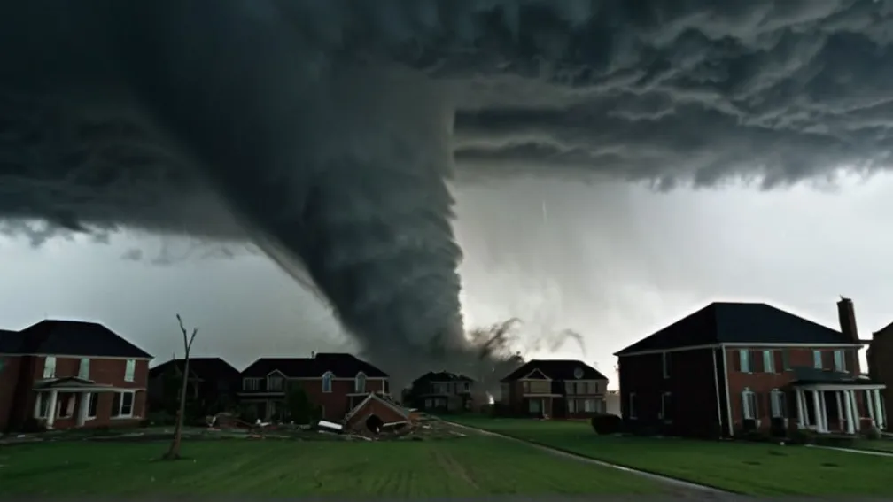 Торнадо опустошил жилой район Камбоджи, вызвав панику