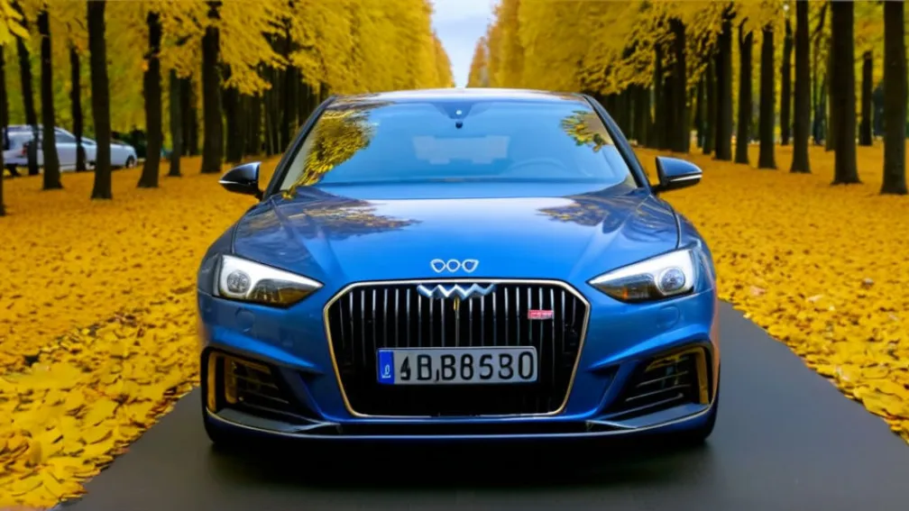 В Германии водитель пытался скрыть истекшие номерные знаки с помощью осенних листьев