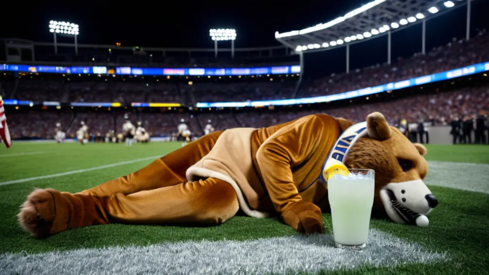 Пьяный талисман устроил скандал на стадионе в Англии, оскорбляя фанатов