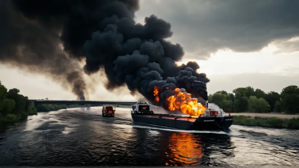 Атака на Одесскую область: Горящий танкер угрожает взрывом